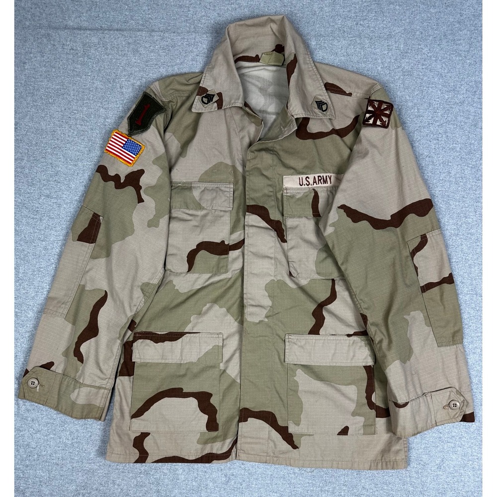 US Army Combat Coat M Desert Camo Infantry Signal Brigade Patch Ripstop BDU